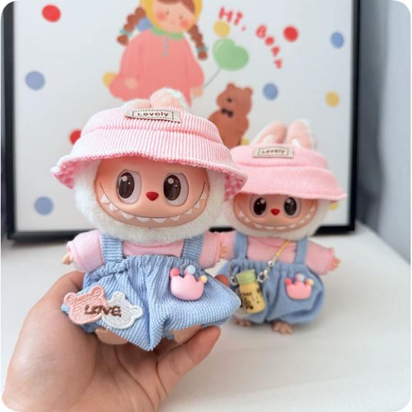 新品labubuラブブぬいぐるみ服15- 17cm着せ替え着ぐるみ