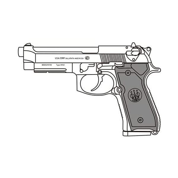 マルシンモデルガン組立キットM9A1 WディープブラックABS