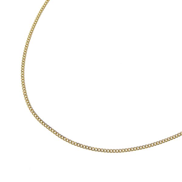 喜平チェーンネックレス K18 18金 2面カット 0.35φ 幅1.24mm 長さ45cm 約2.5g キヘイチェーン アジャスター付 （造幣局検定マーク刻印入）