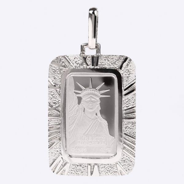 ぺ*く様 Pt999 リバティ2gインゴッド ペンダント Pt999 純プラチナ インゴット ペンダント リバティ 自由の女神