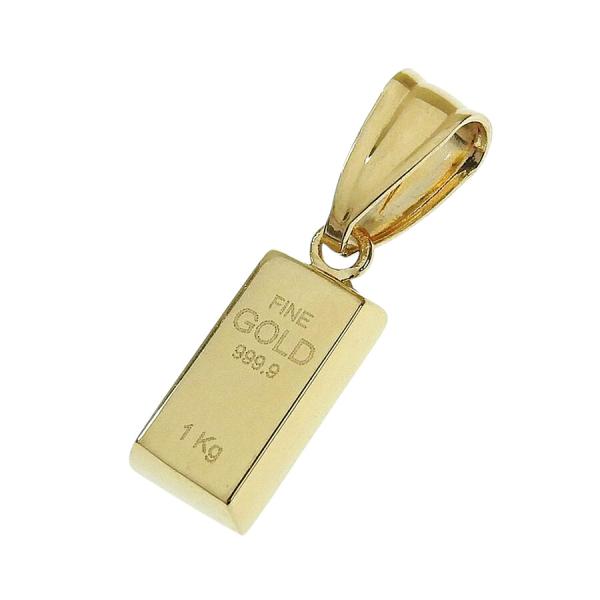 Ｋ18　18金　インゴット　ペンダントトップ　ゴールド　0.99g