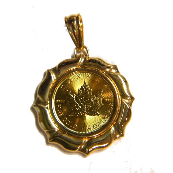 tomatosarada 【送料無料】 K24 純金 人気のメイプルリーフ金貨