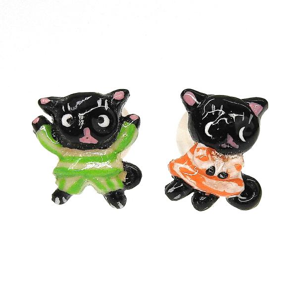 K18　キャラクターピアス　猫
