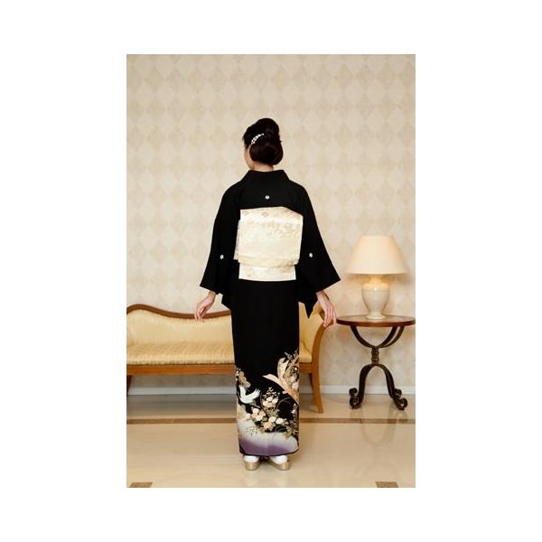 結婚式黒留袖レンタルｍサイズsomm066 京友禅若松鶴文親族京都 Buyee 日本代购平台 产品购物网站大全 Buyee一站式 代购bot Online