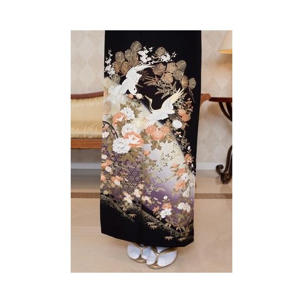 結婚式黒留袖レンタルｍサイズsomm066 京友禅若松鶴文親族京都 Buyee 日本代购平台 产品购物网站大全 Buyee一站式 代购bot Online