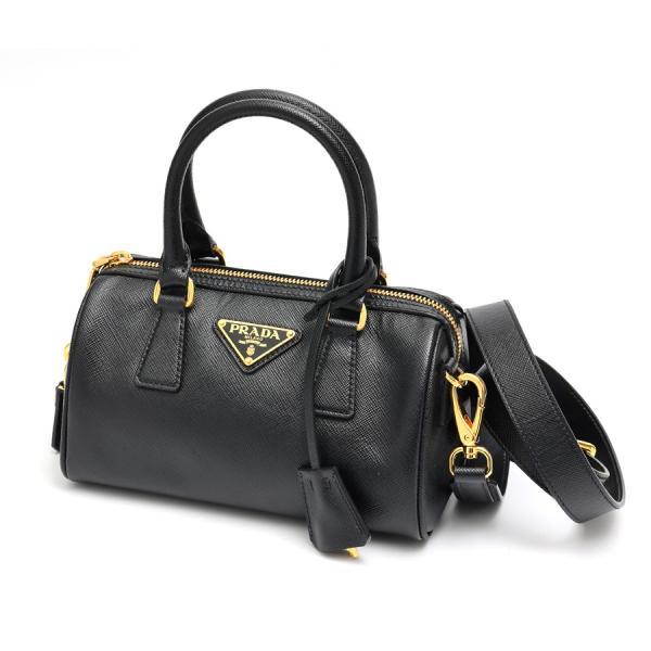 ブラック ショルダーバッグ WEB限定価格】プラダ PRADA ReNylon 前ポケット付き ファスナー