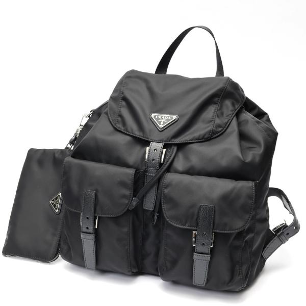 美品　PRADA リュック　バックパック PRADA（プラダ） ポーチ付 ミディアム Re-Nylon バックパック 1BZ811