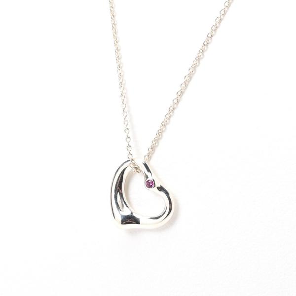 TIFFANY&Co.（ティファニー） オープンハート ネック Sv.925 ピンク
