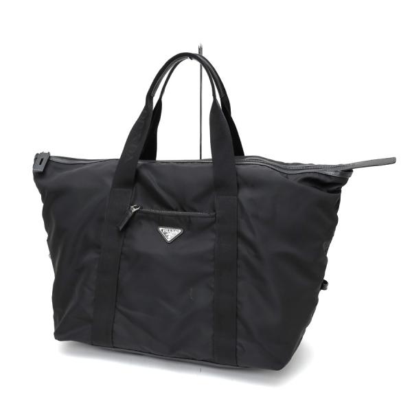 PRADA（プラダ） ナイロン x サフィアーノレザー ダッフルバッグ