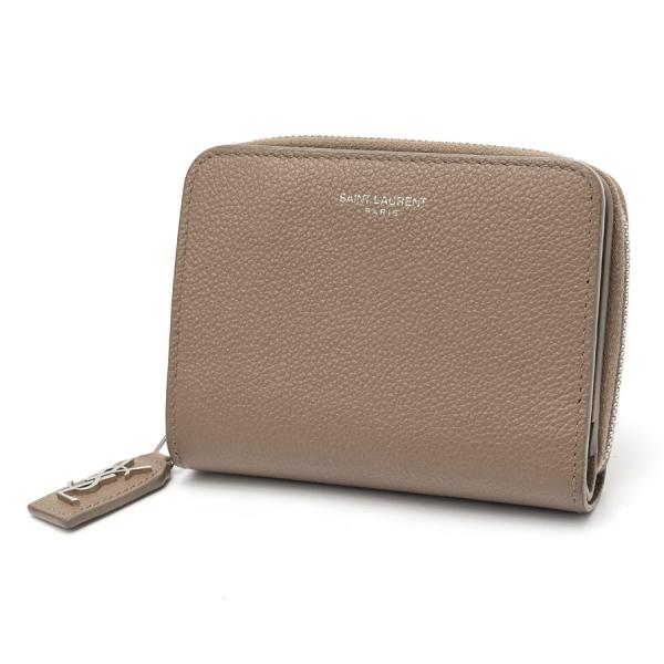 SAINT LAURENT サン・ローラン 二つ折り財布　グレージュ SAINT LAURENT サンローラン / LAURENT 二つ折り財布 603081 レザー
