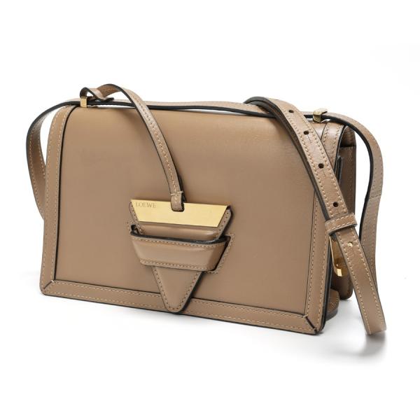 【美品】オールドロエベ LOEWE バルセロナ バッグ ロエベ LOEWE キャメル レザー バルセロナ ハンドバッグ 三角