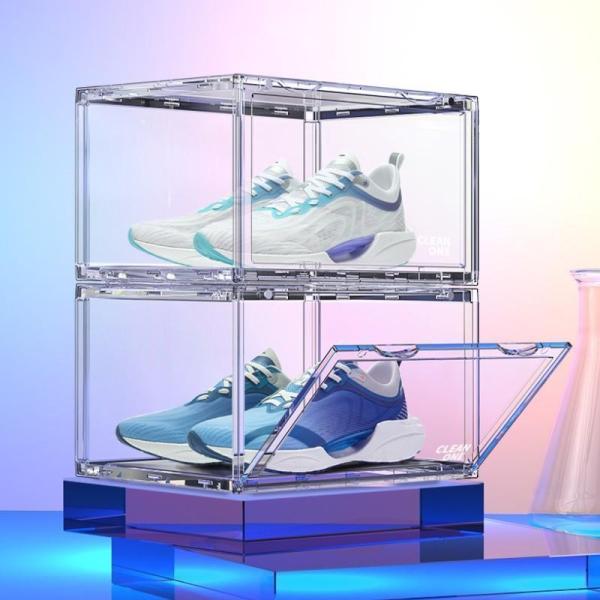 シューズボックス クリア スニーカーボックス 1個セット シューズケース シューズラック 靴 収納 棚 透明 横型 SHOES CASE BOX