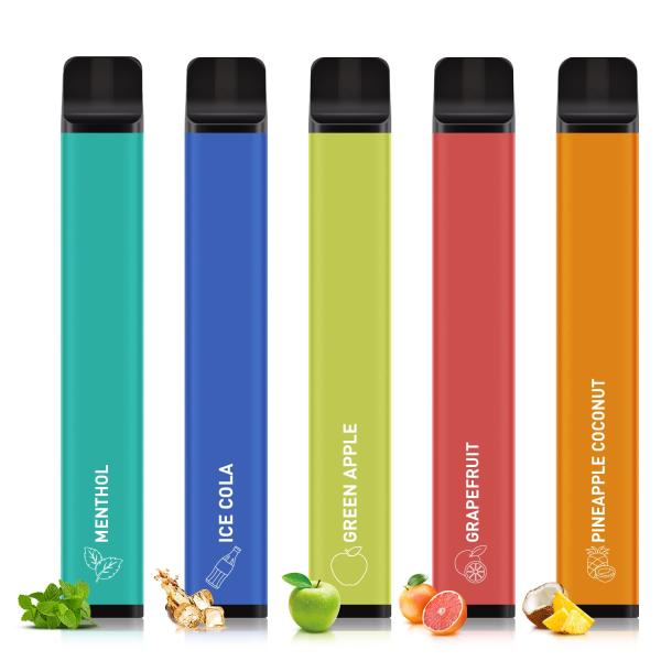 ・内容：使い捨て電子たばこ　×5本・吸引回数：5本セットで最大7500回吸引可能※吸引の強さと長さにより個人差がございます。・リキッドメイン成分：植物性グリセリン50％、プロピレングリコール50％、香料、ビタミン類・サイズ：長さ約10.2c...