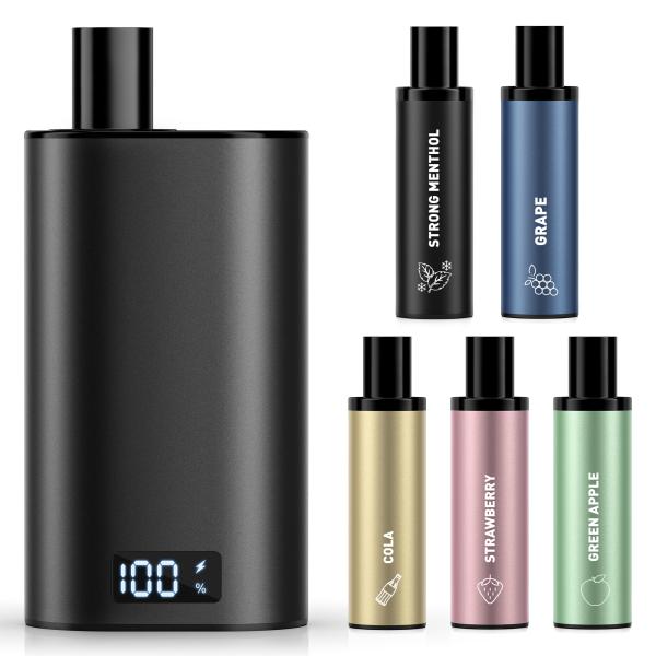 ＜タバコ代を節約するならDBL BOX＞たっぷりの25000パフ電子タバコ！さらに本体が充電可能、ポッドカートリッジだけを交換すれば繰り返し使用できるため、大幅にランニングコストを削減できます。＜初心者の方にもカンタン＞LEDディスプレイ搭...