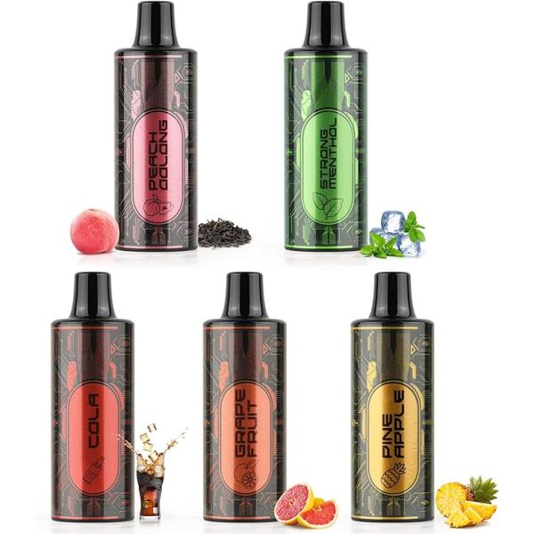 【長持ちに新型ベイプ】5個PODで最大計25000回吸引可能！面倒な手入れ・メンテナンス不要、リキッドが切り次第POD交換のみ、POD交換タイプ新登場！紙たばこ約130箱相当、吸えない心配から解放！【吸いごたえに満足Up】新型スポンジコット...