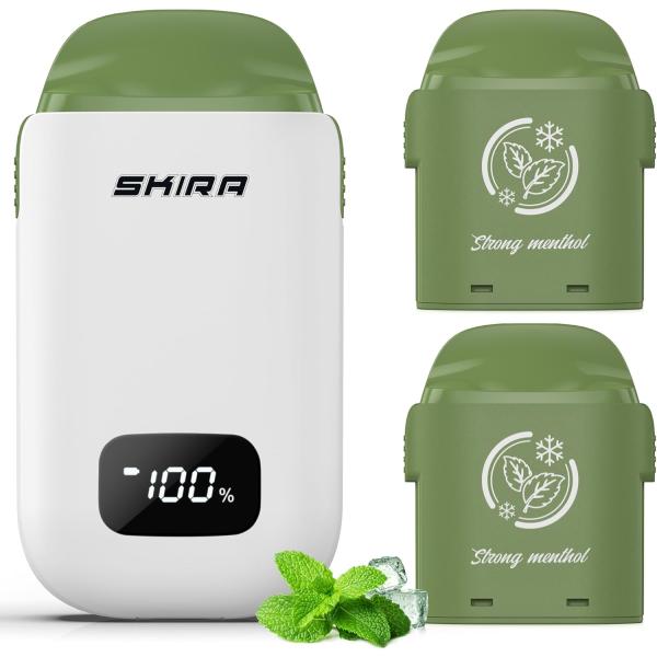 【新世代の特大容量POD式電子タバコ】SKIRA独自開発、超大容量POD交換式電子タバコが新登場！ボタンなしで、本体にポッドを差し込んで口に咥えて吸い込むだけで煙が出ます！快適で便利なシーシャライフを楽しむことができます。セット内容：バッテ...