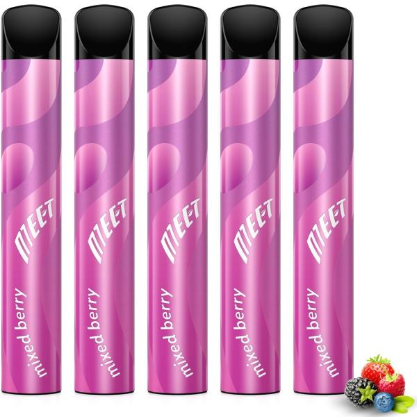電子タバコ 使い捨て VAPE ミックベリー 5本 7500回吸引可能 ベイプ