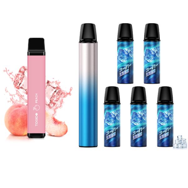 限定半額セール】電子タバコ 使い捨て VAPE 桃 シーシャ スターター 