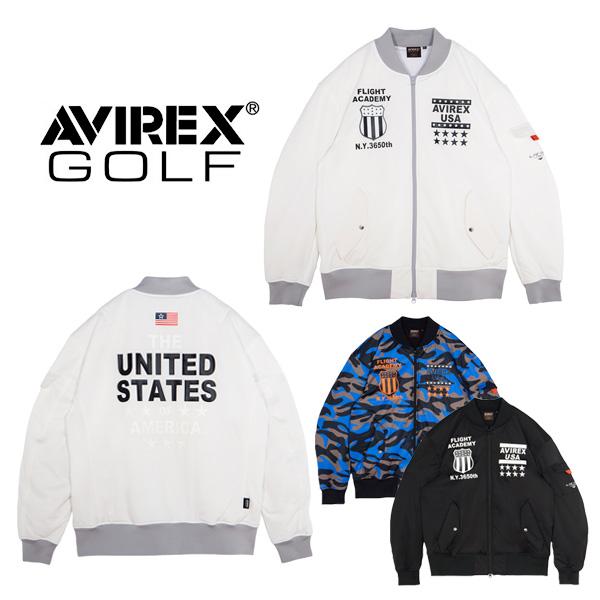 AVIREX GOLF MA-1ブルゾン 中綿 AVG3F-AP1 ブルゾン 23FW AVIREX GOLF MA-1ブルゾン 中綿 AVG3F-AP1 ブルゾン 23FW
