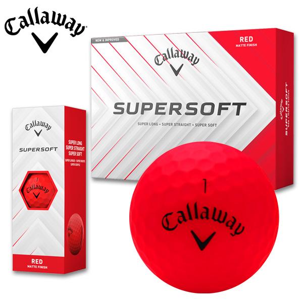 SUPERSOFT callaway ゴルフボール 【レッド】 「1ダース/12個