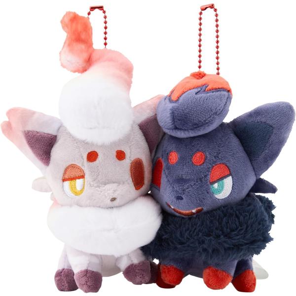 ポケモンセンターオリジナル 磁石でくっつくペアマスコット にたものどうし ゾロア＆ヒスイゾロア