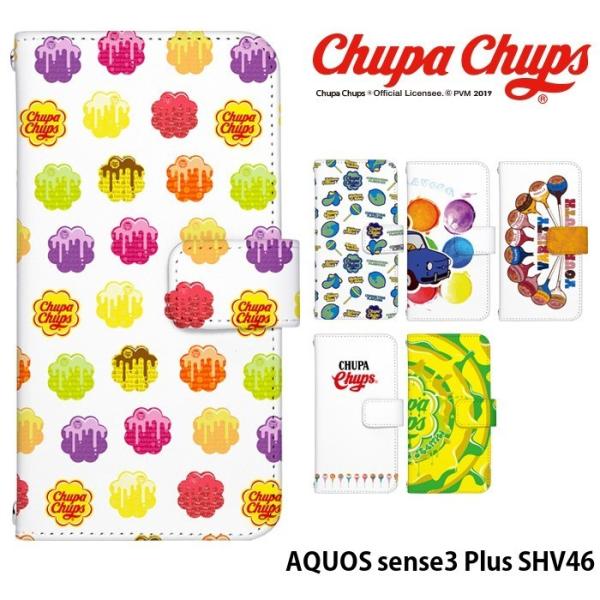 AQUOS sense3 Plus SHV46 �P�[�X �蒠�^ �X�}�z�P�[�X �A�N�I�X�Z���X3 �v���X shv46 �J�o�[ �g�� �f�U�C�� Chupa Chups �`���b�p�`���v�X