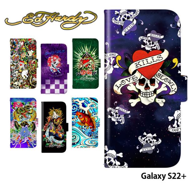 Galaxy S22+ P[X 蒠^ MNV[s22 vX SM-S906 Jo[ fUC Ed Hardy  uh Ghn[fB[