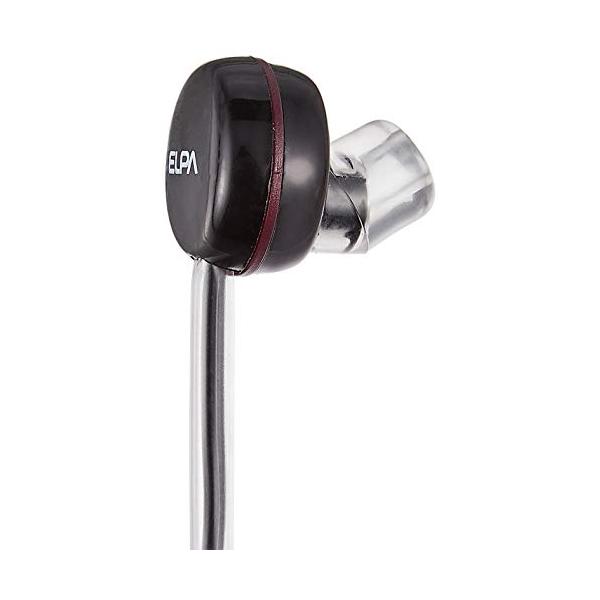 他サイト： エルパ ELPA ラジオイヤホン イヤホン 有線 1m ブラック RE-01LBKの商品画像