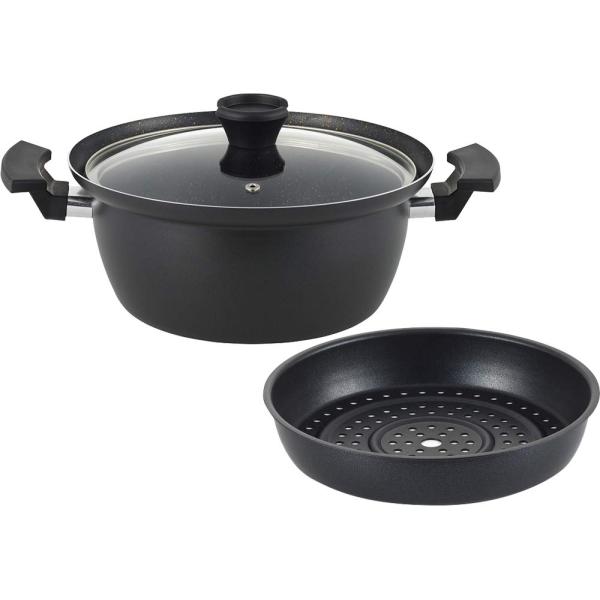 「囲 -KAKOMI-」両手鍋 24cm 深型マルチポット IH対応 KK-24MP