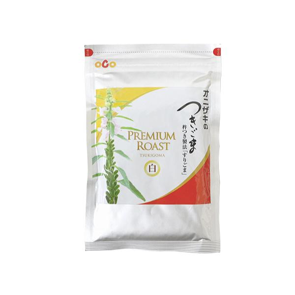 杵つき製法でていねいに作ったすりごまです。ゴマの粒をほどよく残しつつ、ゴマ本来の甘みを最大限に引き出しました。しっとり感のある旨みが特徴。