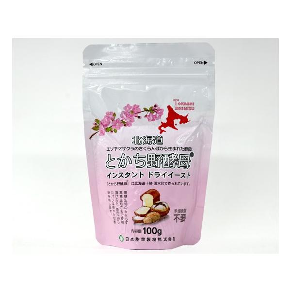 予備発酵不要なインスタントタイプです。エゾヤマザクラのさくらんぼから生まれた北海道十勝産の酵母です。食パンから菓子パンまで幅広く使えます。