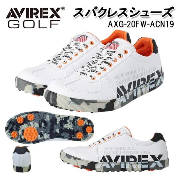 AVIREX GOLF アヴィレックス スパイクレスシューズ ホワイト AXG-20FW-ACN19 アビレックス ゴルフ