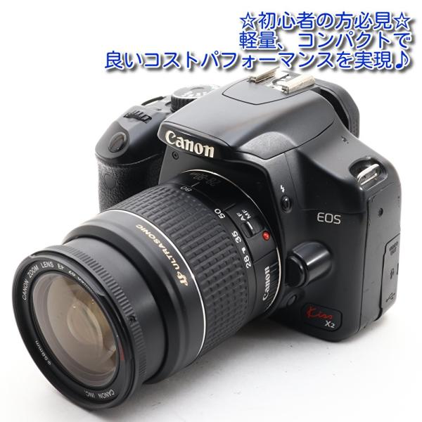 中古 美品 Canon EOS Kiss X2 レンズセット カメラ 一眼レフ 初心者