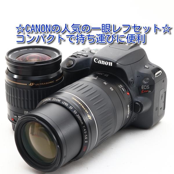 中古 美品 Canon EOS Kiss X9 ダブルズームセット キャノン 一眼