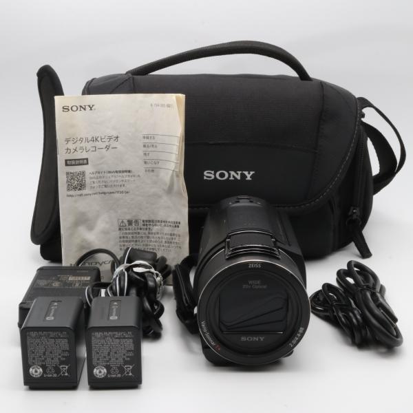 SONY Handycam FDR-AX45 ブラック ビデオカメラ : オンカメ - 通販