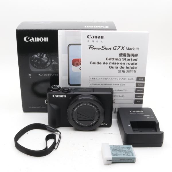 ❁美品❁Canon キャノン PowerShot G7X ブラック コンデジ Canon PowerShot G7 X Mark III ブラック コンパクトデジタルカメラ