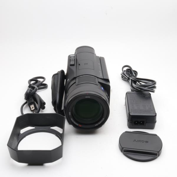 ソニー SONY ビデオカメラ FDR-AX100 4K 光学12倍 ブラック Handycam