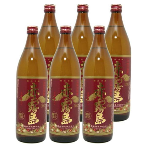 限定販売    プレミアム焼酎  赤霧島(芋焼酎)  900ml  ６本(１箱) 芋焼酎 赤霧島 900ml 6本セット 送料無料 : お酒・お米・食品の