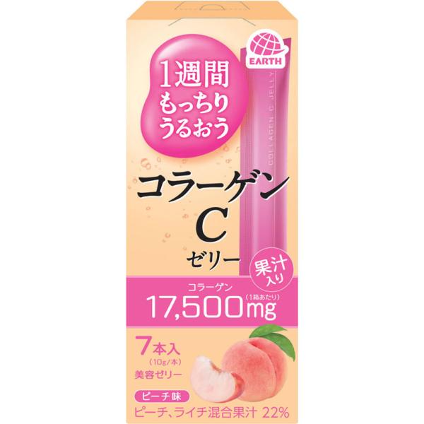 1週間もっちりうるおうコラーゲンCゼリー ピーチ 10g×7本