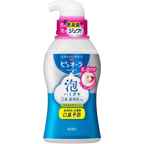 他サイト： ピュオーラ 泡ハミガキ マイルドグリーンの香味  190mL 【医薬部外品】の商品画像