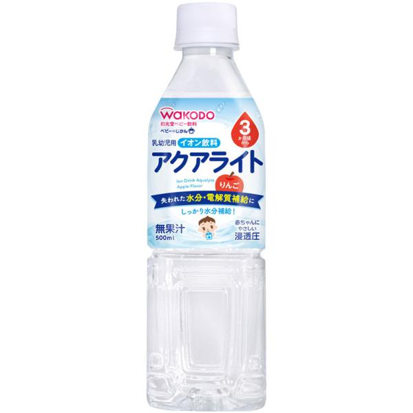 和光堂　ベビーのじかん　アクアライトりんご　500ml　ペットボトル飲料　3ヵ月頃からの赤ちゃんに