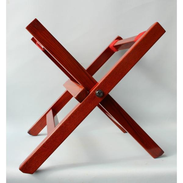 平胴太鼓用台座/X台(木目材)直径30cm(1.0尺)用台座 :82011A:トモエの木彫仏像 通販 長胴・桶胴台座 X台(木目材)直径36cm(1.2尺)
