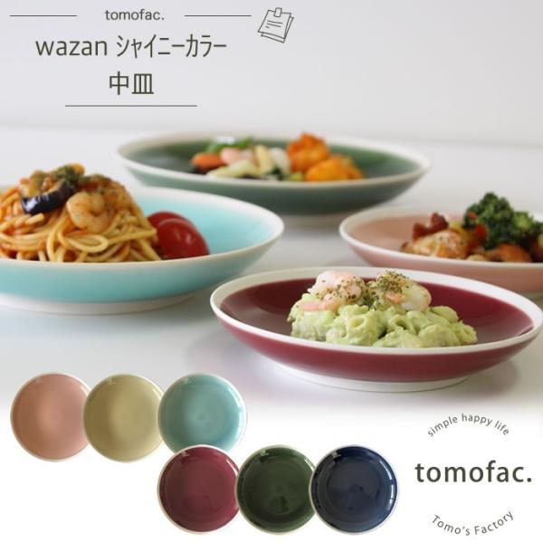 プレート中 中皿 波佐見焼 tomofac シャイニーカラー 和食器 プレート