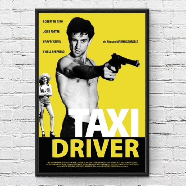 タクシードライバー　USオリジナル映画ポスター タクシー・ドライバー USオリジナル映画ポスター 印刷物