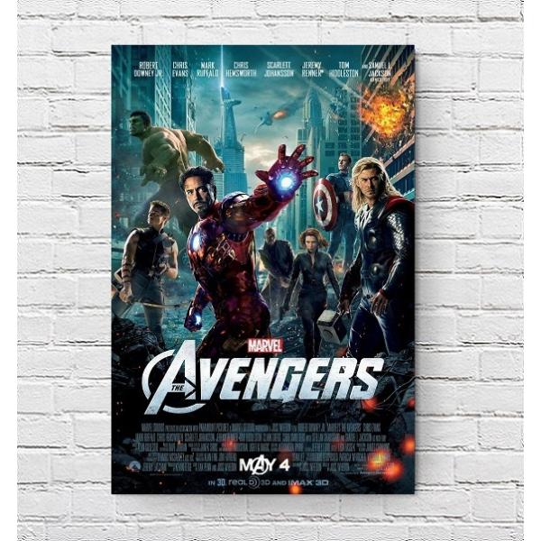 アベンジャーズ 映画ポスター The Avengers AVENGERS マーベル US版 黒フレーム付き A3サイズ mi1