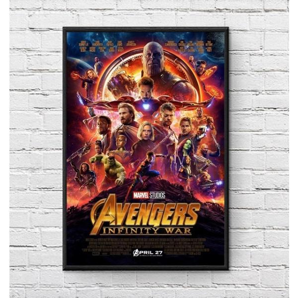 アベンジャーズ インフィニティウォー 映画ポスター Avengers Infinity War US版 黒フレーム付き A3サイズ mi1