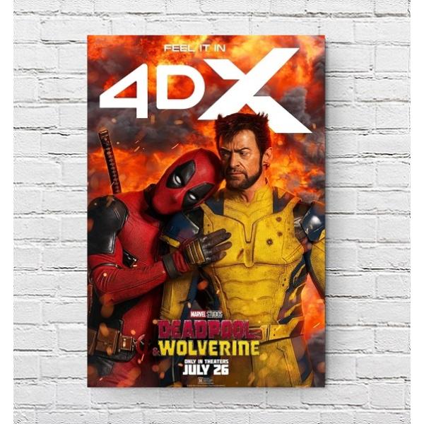 映画館用ポスター　デッドプール&ウルヴァリン　US版　約102cm×69cm 映画館用ポスター デッドプール&ウルヴァリン US版 約102cm×69cm