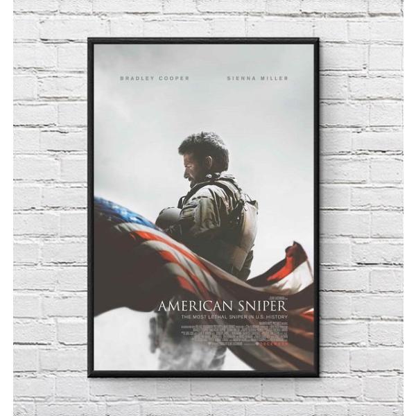 アメリカンスナイパー 映画ポスター US版 黒フレーム付き A3サイズ mi1