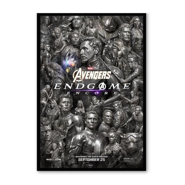 アベンジャーズ エンドゲーム アンコール 映画ポスター US版 黒フレーム付き A3サイズ mi2