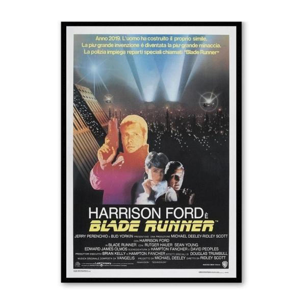ブレードランナー 映画ポスター 海外版 黒フレーム付き A3サイズ mi55